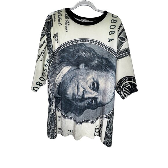 Money-Print Fashion Nova Velour Luxury Two-Piece Set Sweat Suit Size XL Cool Hot - Picture 5 of 8